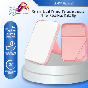 Cermin Lipat Persegi Portable Beauty Mirror Kaca Rias Make Up