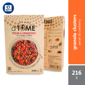 Dtime Pecan & Cranberry Granola Clusters 216g
