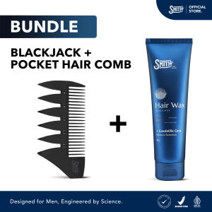 SMITH - [ BUNDLING ] Blackjack Hair Wax + Pocket Hair Comb / Sisir