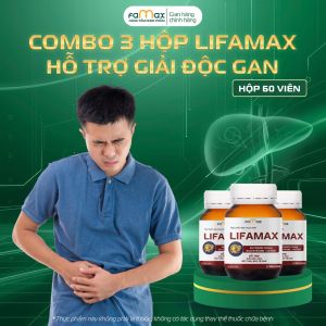 [Bảo Hành] Combo 3 hộp 60 viên Lifamax hỗ trợ giải độc gan mát gan và bảo vệ gan
