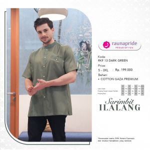 Rauna Sarimbit Terbaru / Ilalang SR-13 Dark Green / Fashion Muslim
