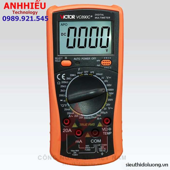 Victor VC890C + Đồng hồ vạn năng điện tử Victor VC890C+ giá rẻ Victor ...