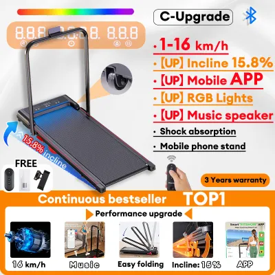 Treadmill Foldable Electric Portable Walking Pad Threadmill Heavy Duty Exercise Equipment For Women