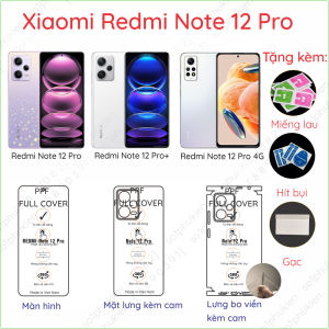 Dán PPF Xiaomi Redmi Note 12 Pro/ Note 12 Pro 5G/ Note 12 Pro+/ Note 12 Pro 4G cho màn hình mặt lưng full viền