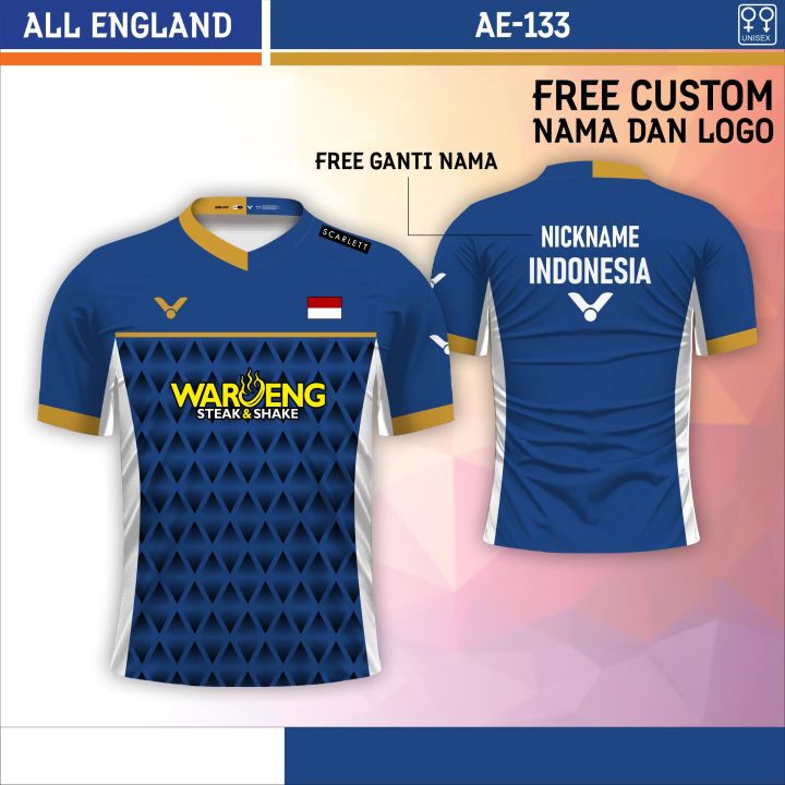 Jersey badminton indonesia baju bulu tangkis the daddies all england WS ...