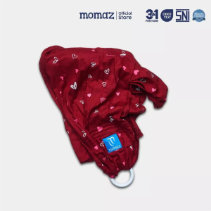 Momaz Gendongan Ring Sling Snuggle HandsFree (Pole Maroon)