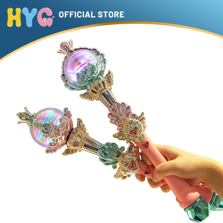 HYG magic stick toy, fairy magic stick Light Music Starry Sky Magic Wand  Handheld Light Fairy Stick Electric Light Stick Scepter for Girls and  Children Toys Girl gift age3+