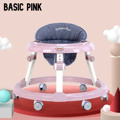 **Malaysia Seller** Baby Walker with Music Anti-O-Leg Foldable Portable Folding Adjustable Height Push Walkers Toddler Rabbit