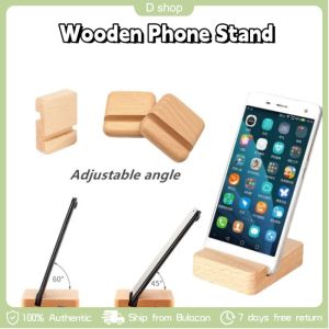 1PC Wooden Phone Stand Beech Phone Holder Universal Simple Mobile Phone Holder