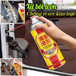 XỊT BÔI TRƠN CHỐNG RỈ SÉT KIM LOẠI LOẠI BỎ TIẾNG KẸT RÍT CHỈ SAU 1 PHÚT BÔI TRƠN MÁY MÓC BẢN LỀ ĐỘNG CƠ CHAI 150ML