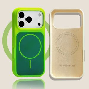 Luxury Silicone Color Blocking Candy for Magsafe Case for iPhone 17 Pro Max Magne Wireless Charging Bumper Bright Soft Cover