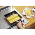 Yoshikawa Made in Japan Tamagoyaki Wide IH compatible Black 36.5 × 20 × 7.4cm YJ9628. 