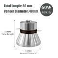 1pcs 60W 40KHz High Conversion Efficiency Ultrasonic Piezoelectric Transducer Silver Ultrasonic Transducer. 