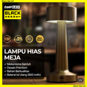 Lampu Meja LED Touch Control Retro Minimalis Rechargeable 3 Mode Warna