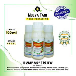 Herbisida Obat Racun Pembasmi Hama Gulma Rumput Semprot Sistemik Rumpas 110 EW Herbisida 100 ML Original Kemasan Pabrik Biar Mati sampai Akar Ampuh Murah