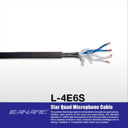 สั่งปุ๊บ ส่งปั๊บ🚀Canare L-4E6S สายไมโครโฟนแบบ 4 ไส้ Star Quad ...