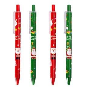 4Pcs Funny Gel Pen Christmas Gel Pen Retractable Gel Pen for Women Girl Student Writing Journaling School Supplies