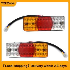 【Local shipping】 3Colors LED Waterproof Tail Light Reverse Brake Stop Motorcycle Turn Signal 12V