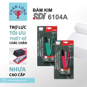 Dập ghim 10 kèm kim chính hãng SDI . Thép không gỉ bấm 16 tờ. Dùng trong văn phòng học sinh. Lắp được 2 thanh ghim