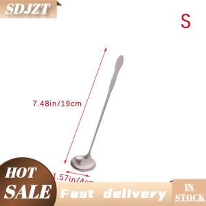 SDJZT 1 cái thép không gỉ dài xử lý khuấy muỗng sáng tạo kem món tráng miệng muỗng Cocktail Cà Phê Trà trộn muỗng Flatware