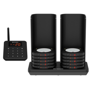 Retekess TD186 Smart Food Pager | 600m Long Range | Anti-Tip Design | Silent Button | 31 Alert Modes | Essential for Restaurants/Cafe&Coffee shop/Banquet Halls
