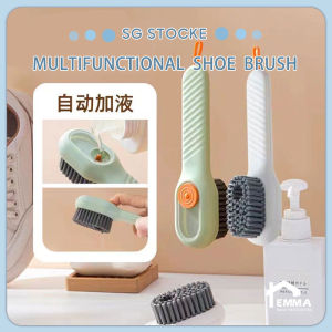 🔥SG Ready Stock🔥 Multi-functional automatic liquid discharge shoe brush deep cleaning brush shoe cleaning tool
