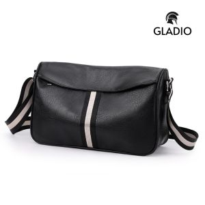 GLADIO Tas Selempang Bag Hitam Elegant GLD096B5 Multifungsi Kulit Premium Pria Jenson Sling
