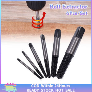 [Fast Delivery] 6Pcs/Set Bolt Extractor Kit Screw Extractor Set Broken Bolt Remover Broken Screw Extractor 4-25mm