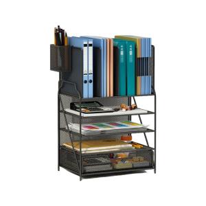 Desk Organiser with Drawers Pen Holders Large Capacity Office Organiser Desk Accessories for Office Home and School