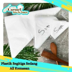 Plastik Segitiga / Piping Bag Tebal ukuran Kecil Sedang