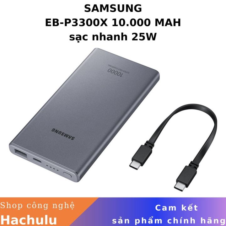 [HCM]Pin sạc dự phòng Samsung kiêm sạc không dây 10000 mAh EB-U1200 Type C - USB - Pin sạc dự phòng không dây Samsung