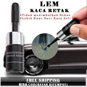 Lem Kacamata Mobil Perbaikan Retak Super Kuat Repair Kit Glass Alat Reparasi Penambal Retak Kaca