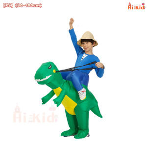 [SG Seller]Child Costume Suit Anime Purim Dino Boys Girls Halloween Costume Dinosaur Inflatable Costume suit Halloween Cosplay