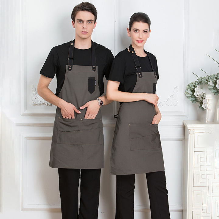 adjustable apron baking coffee shop chef's work clothes apron ...