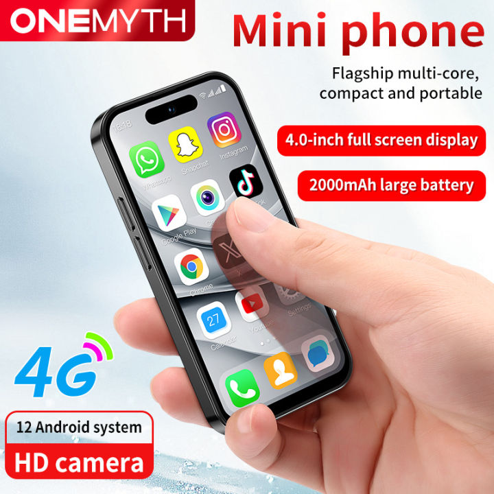 Soyes 4G Smart Mini Mobile Phone with 4-inch Large Screen, Dual SIM ...