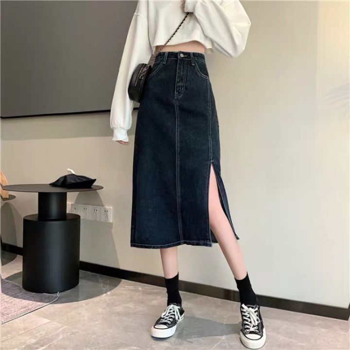 Chân váy dài ulzzang qua gối siêu hot ♥️ Chân váy dài trắng/đen, chân váy  tầng - NhimShop CV01 - Chân váy | ThờiTrangNữ.vn