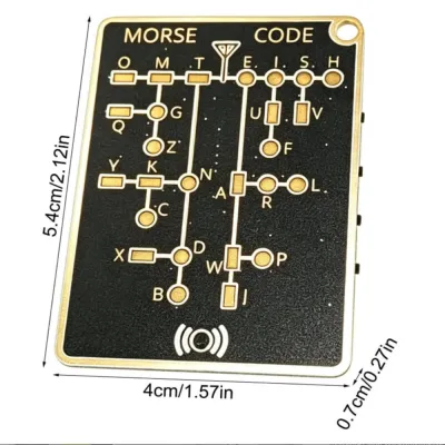 HULEQQI Trendy Design Morse Code Karte Practical Unique Morse code training card Cute Practical Function training card Festival Present