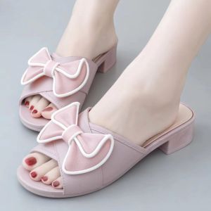 Free Shipping Charming Shark New Fashion Summer Bow Wedge Sandals Casual Solid Color Beach One-Strap Slip-On Sandals For Women