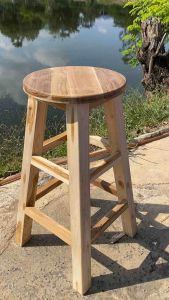 เก้าอี้บาร์ เก้าอี้ไม้สักแท้งานไม้หนางานไม้แท้