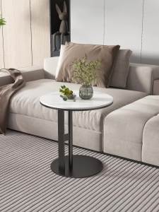 Coffee Table With Storage Cafe Table Sofa Side Table Living Room Internet Celebrity Balcony Tea Table Small round Table Removable Easy-Moved Installation Sofa Side Table Living Room