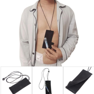 Peritoneal Tube Holder Bag - Peg G Feeding Line Transfer Set Storage Belt Adjustable Neck Cord Nursing Supplies for Dia-lysis Patient