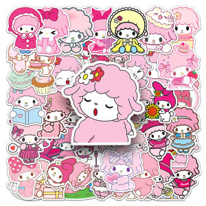 50PCS Kawaii My Sweet Piano Melody Stickers Sanrio Anime Decal DIY Car Luggage Phone Laptop Waterproof Cute Sticker Toys