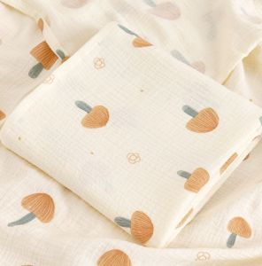 【Local Delivery】 100*100cm Bedding Blanket for Toddlers 0-2Year Gauze Cotton Upgraded Muslin Swaddle Blanket Cotton
