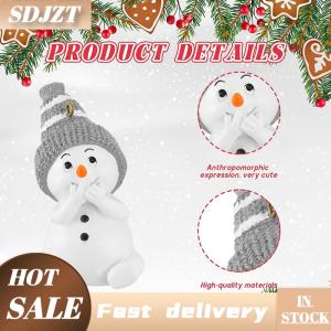 SDJZT 12 6pcs giáng sinh dễ thương Snowman trang trí mặt dây chuyền cho mùa đông Cây giáng sinh trang trí năm mới quà tặng giáng sinh nguồn cung cấp bên