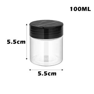 MIRELINA 100/160/250ML Seasoning Jar Portable Plastic Salt Cellar Simple Empty Pepper Shaker Kitchen