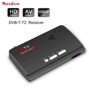 1080P Full HD DVB-T2 DVB-T DVB t2 USB HD TV Receiver Digital Terrestrial HD/AV CVBS External Tv Tuner Converter for lcd monitor
