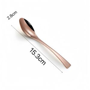 สวยจริง สวยมาก ช้อนส้อม ช้อนกลาง สแตนเลส คุณภาพดี ไม่ลอก ไม่ดำ ใช้บนโต๊ะอาหาร มีหลายสี สีเงิน/ทอง/โรส