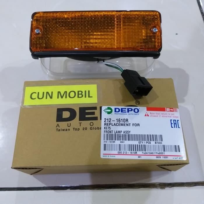 Lampu sen bemper Toyota Corolla DX KE 75 tahun 80-83 kanan merk Depo