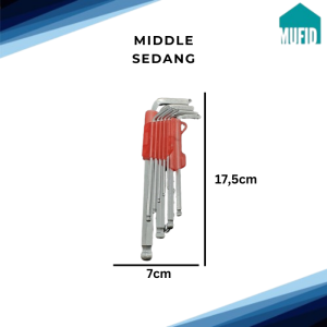 Kunci L Bintang Set 9 pcs Hex Set Key Expander