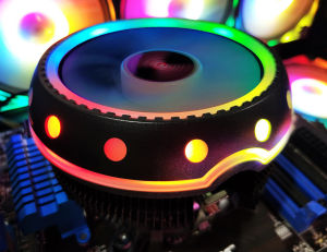 Intel AMD Computer RGB CPU cooling heatsink Fan for Socket LGA 775/1155/1156/1151/1150/1366 AMD FM2/AM4/FM1/AM3+/AM3/AM2